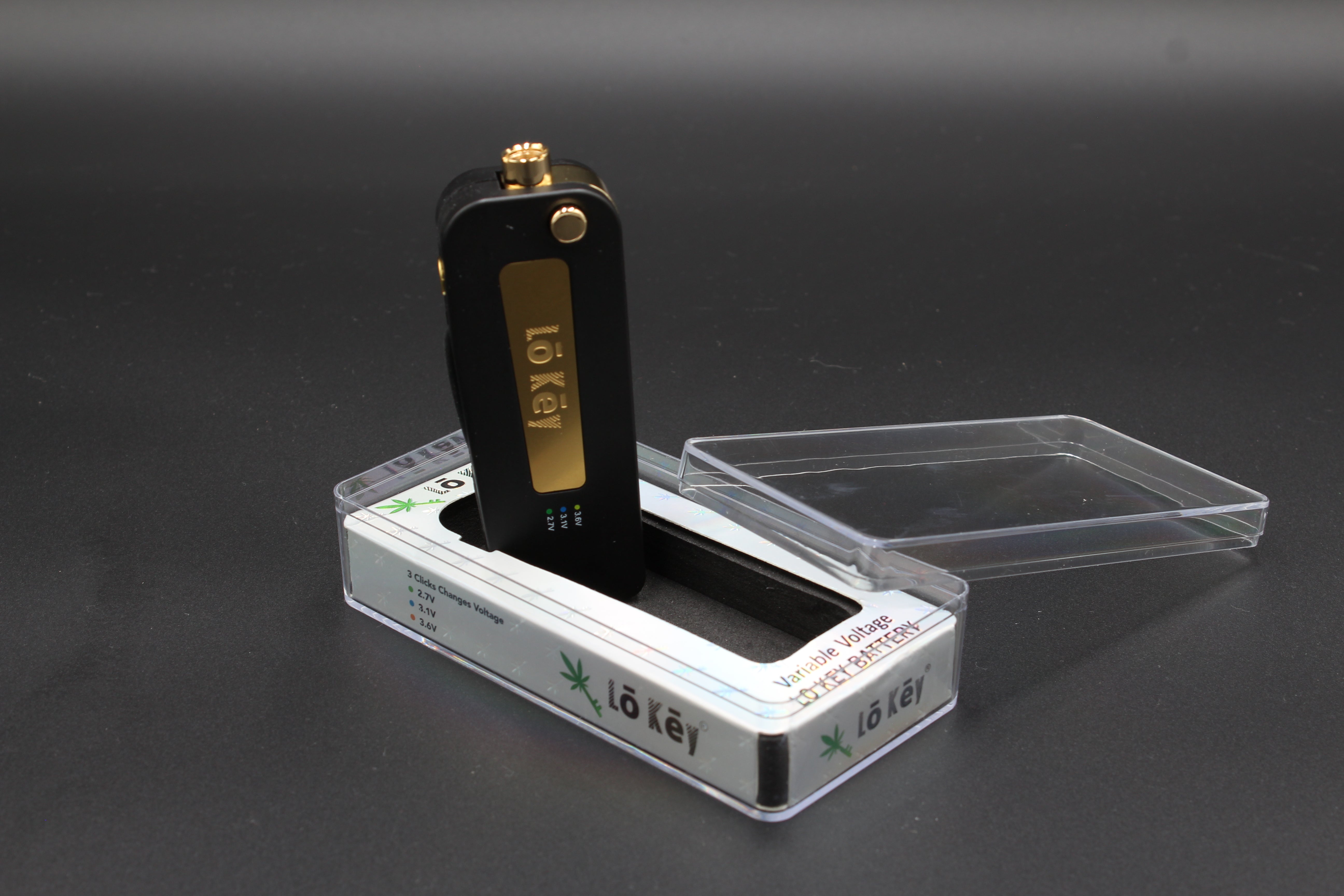 Lo-Key Variable Voltage Flip Out 510 Thread Battery - Gold