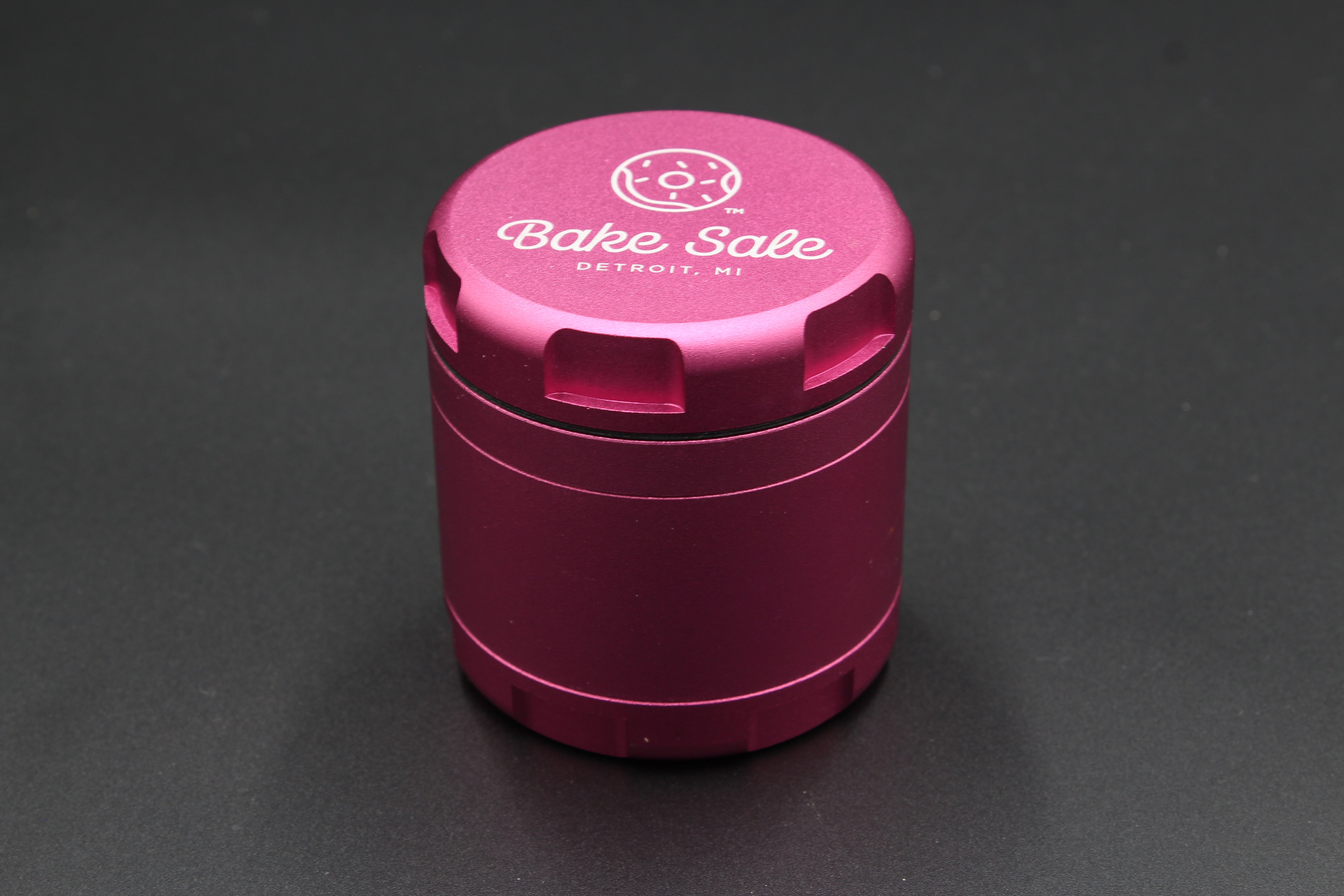 Beamer Bake Sale 63mm 4-Piece Herb Grinder - Pink