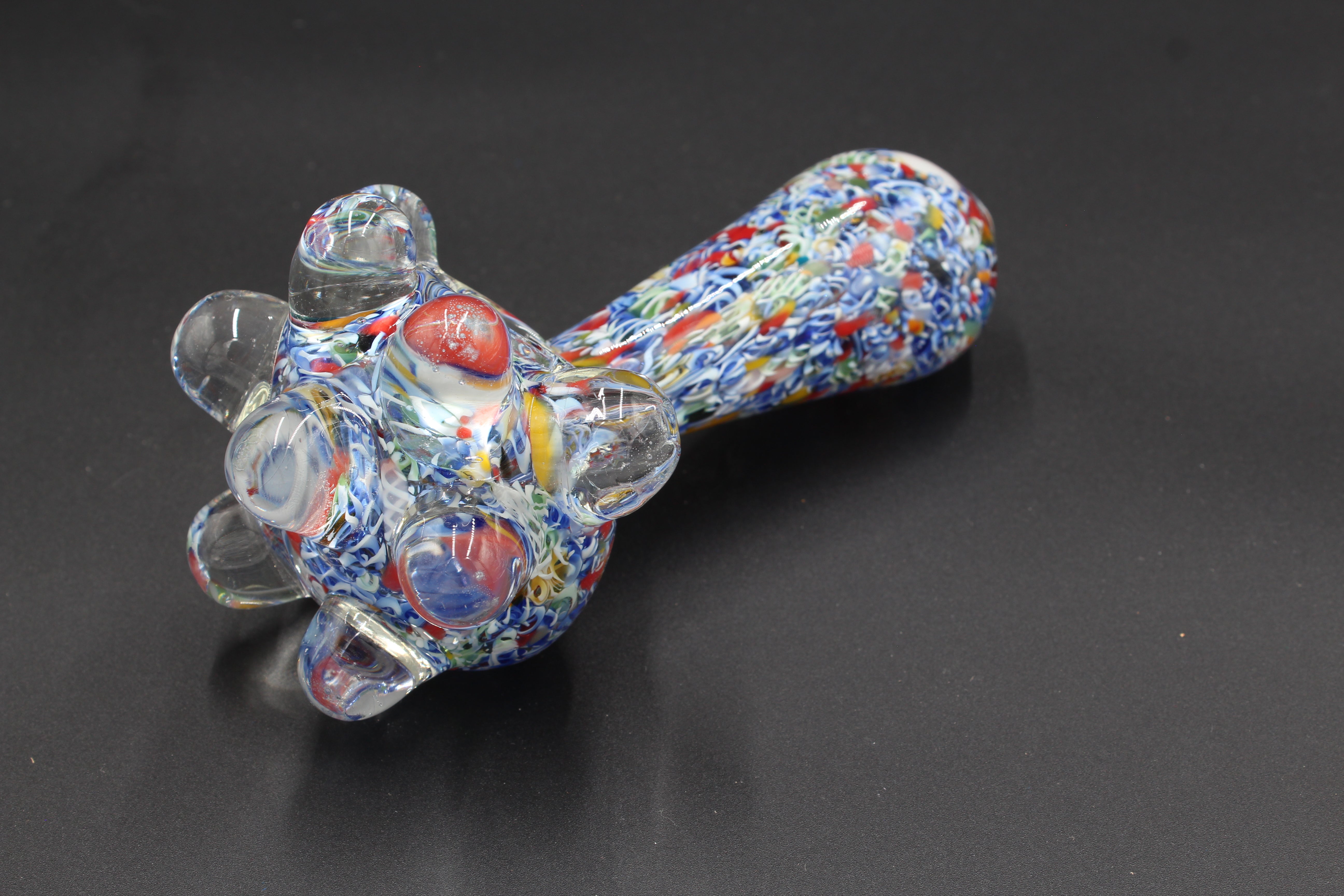 6 Inch Thick and Heavy Color Swirl Spoon Pipe