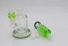 10 Inch Freezable Neck Can Waterpipe - Green deconstructed