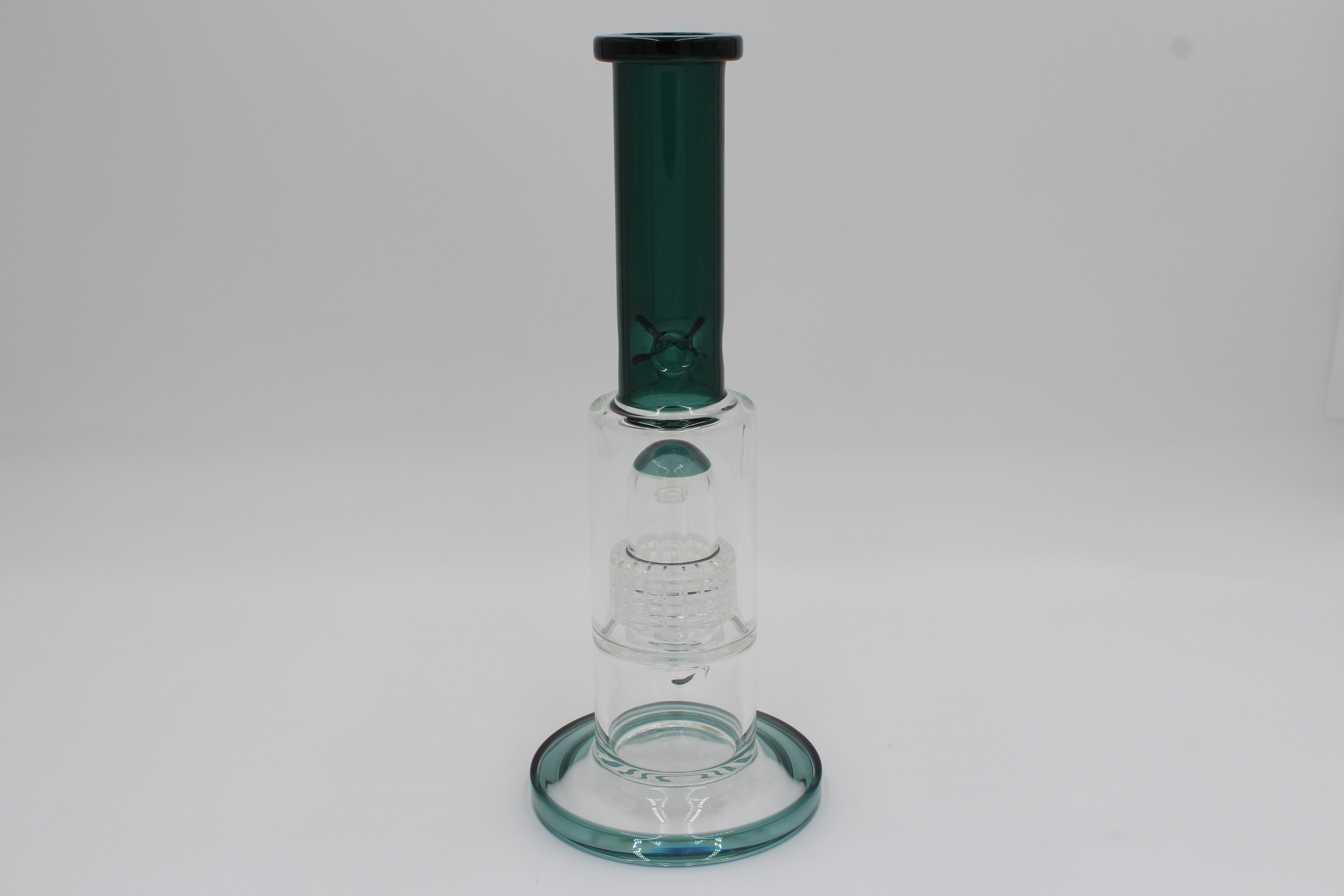 Straight Can 10.5 Inch w/ Matrix Perc - Green