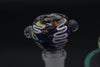 14mm Blue/Pink Wigwag Bowl Piece