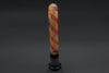 Black 14mm 5" Downstem - Red/Yellow/Blue Swirl upright