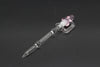 Spinning Mushroom Glass Dab Tool - Pink to the left