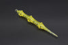 Pencil Style Glass Dab Tool w/ Beads - Yellow to the right