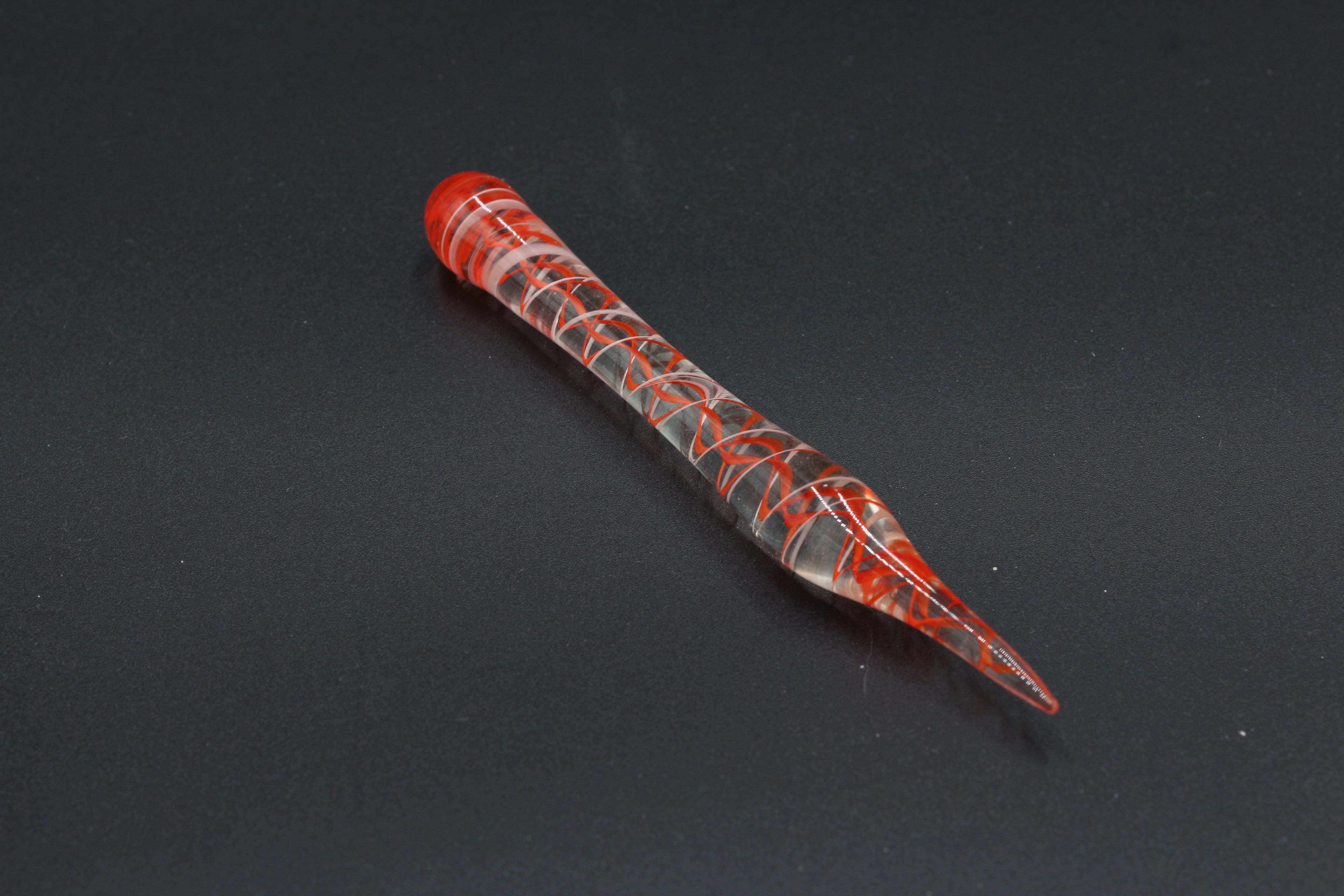 Pencil Style Glass Dab Tool - Orange to the right