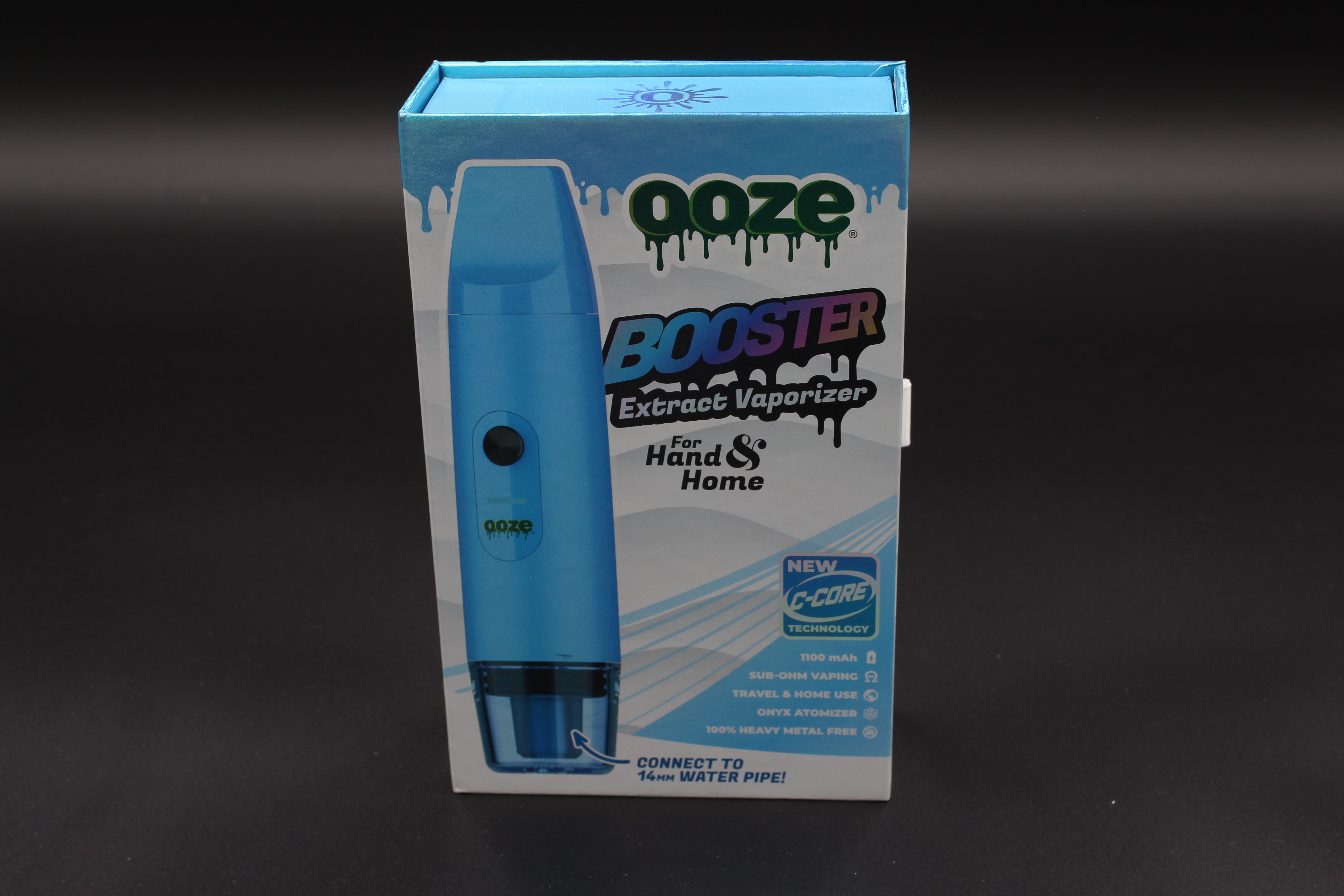 Ooze Booster Extract Vaporizer - Blue front box